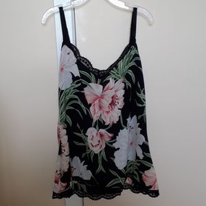 Floral print tank top - size small